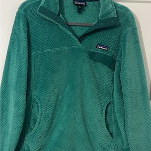 Teal patagonia snap fleece